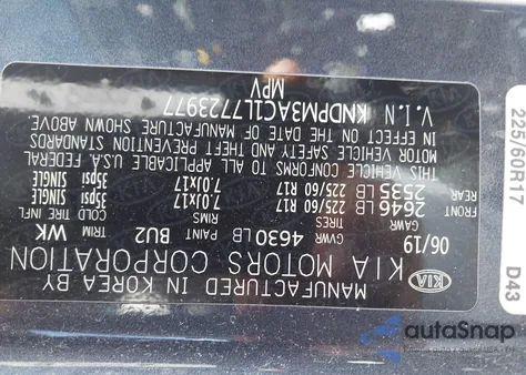 2020 Kia Sportage Lx из США, поврежденный, VIN KNDPM3AC1L7723977